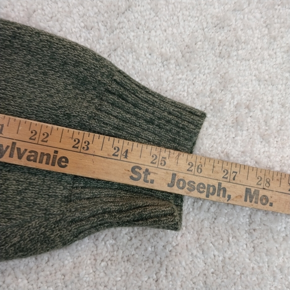 Vintage Geoffrey Beene Men's XXL Olive Crew Neck Sweater 100% Cotton Hong Kong - Picture 5 of 6